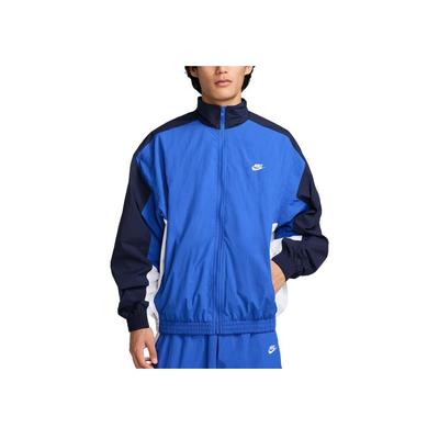 Color Block Reißverschluss Langarmjacke Herrenjacken Blau HQ6110-480