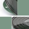 Dish Cover PET Heat Insulation Storage Transparent Dustproof for Home Picnic Cooking Green