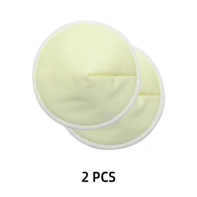 2pcs Organic Bamboo Viscose Nursing Breast Pads Washable Breastfeeding Pads Reusable Breast Pads for Breastfeeding Nursing Pads
