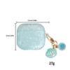 Shell‑Texture TPU Earbud Protective Case With Pearl‑Style Metal Hanging Buckle Anti‑Scratch Anti‑Dust Cover For AirPods 4 / Pro 2 / Pro