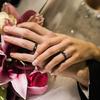 Couple Heart Rings Stainless Steel Love Stone Wedding Band Promised Rings for Her and His Jewelry Anniversary Gift