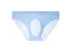 New 3D Convex Threaded Ice Silk Men's Transparent Briefs - Sexy and Trendy One-Piece Design