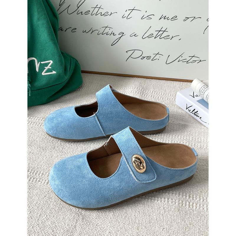 Summer New One-pedal Mary Jane Bag Head Half Slippers 5115
