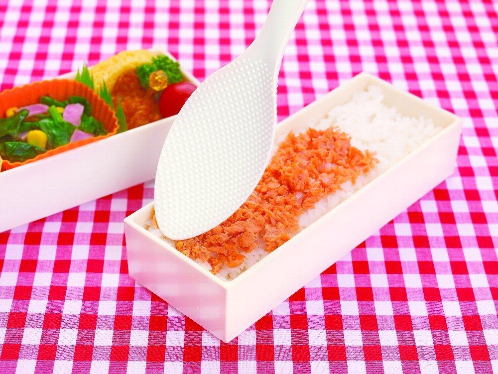 Marna TPX Standing Bento Rice Paddle Rice Bento White K388W (Transparent Paddle/For Boxes)