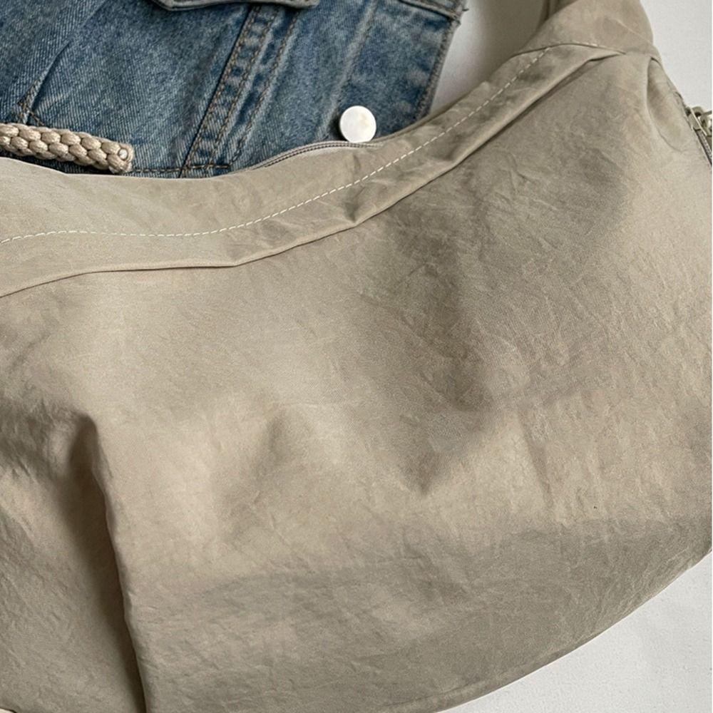 Large Capacity Oxford Cloth Crossbody Bag Tote Bag Dumpling Bag Casual Nylon Shoulder Bag  Outdoor