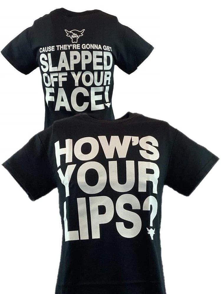 The Rock Hows Lips Gonna Get Gonna Slapped Off Your Face Tshirt M