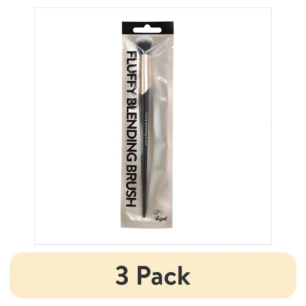 

3 Pack Fluffy Blending Makeup Brushes Vegan Synthetic Cosmetic Tool Effortless Eyeshadow Blending and Concealer Setting United States