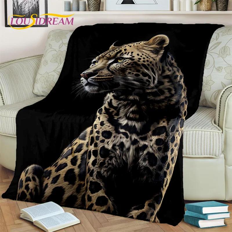 Beast Tiger Lion Leopard Animal Wildlife Cartoon Blanket,Soft Throw Blanket for Home Bedroom Bed Sofa Picnic Cover Blanket Kids
