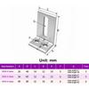 1/2Pcs Aluminum Profile Frame Layer Plate Support Brackets 2020 3030 4040 Outer Side Fixing Parts