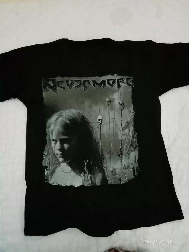 Nevermore Band Music For Lovers Black  Cotton Full Size BT1225 Unisex T-Shirt L