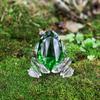Transparent Crystal Frog Figurines Handicraft Simulation Animal Decoration  Garden Ornament