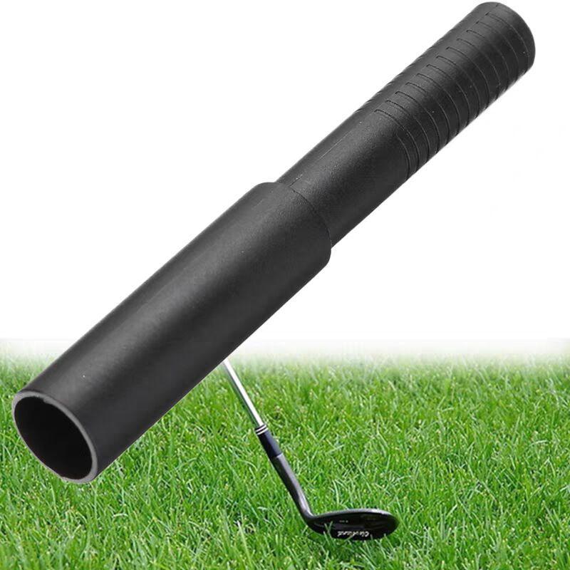 Černý prodlužovač rukojeti golfové hole Plastová prodlužovací tyč pro ocelovou/karbonovou hřídel Prodlužovací tyč pro putter Golfový doplněk