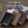 Baellerry Men's and Women's Zipper Short Wallet with Multiple Card Slots and Vertical Mini Coin Purse