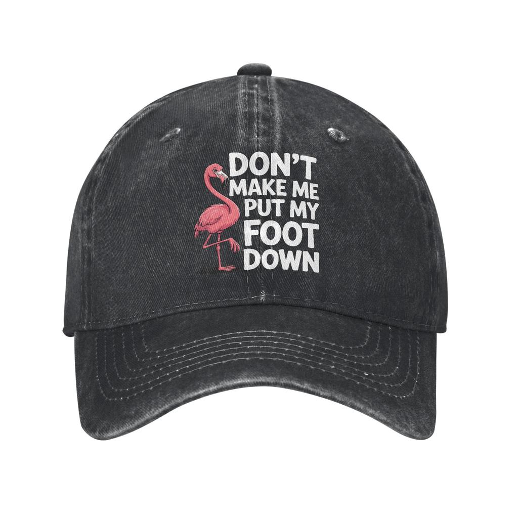 Fashion Our Flock Rocks Flamingo Baseball Caps Unisex Women Distressed Cotton Sun Cap Outdoor All Seasons Travel Gift Caps Hat