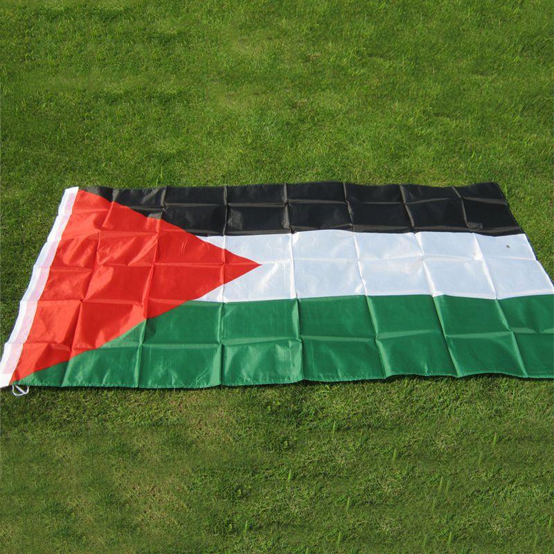 Flag Palestine 150x90cm Large Polyester Freedom Gaza Palestinian Festival Decor