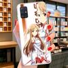 Anime Sword Art Online SAO Cover Phone Case For Samsung Galaxy A12 A22 A32 A52 A72 A02S Phone Case Note 20 Ultra 10 S10 Plus A51
