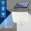 240LED solar powered body sensing wall light with three light modes IP65 split mounting Remote control and rotatable