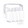 4Pcs Clear Travel Bottles Kit for Toiletries BPA-Free Leak-Proof Refillable Containers for Shampoo Lotion Oils Silicone Cream Jars Travel Accessories