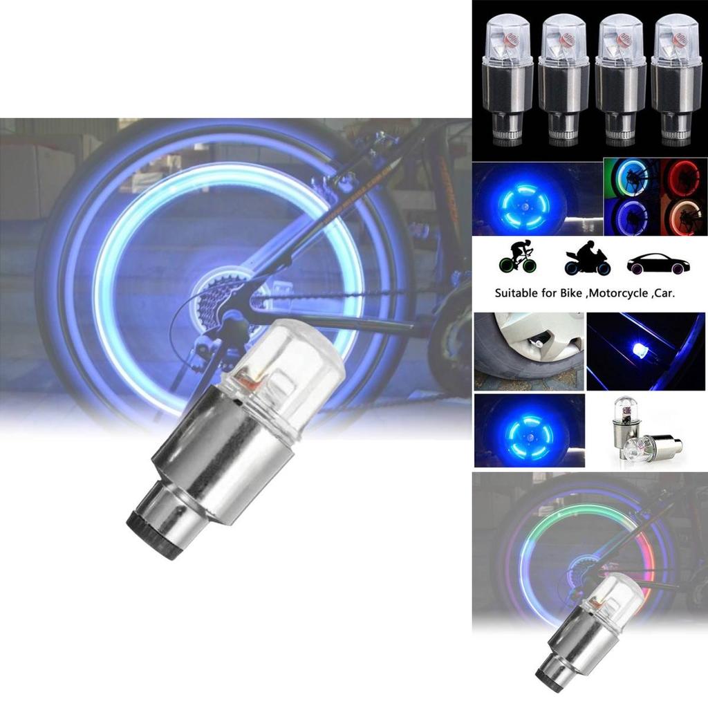 Bright Multicolor Motorcycle Car Tire Valve Cap Lights With Sensory Shock Wheel Accessories