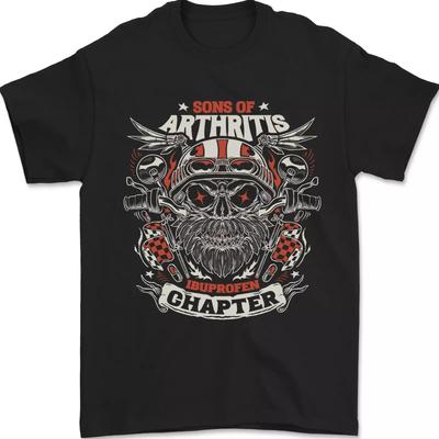 Sons Of Arthritis Komik Biker Motosiklet Erkek Tişörtü