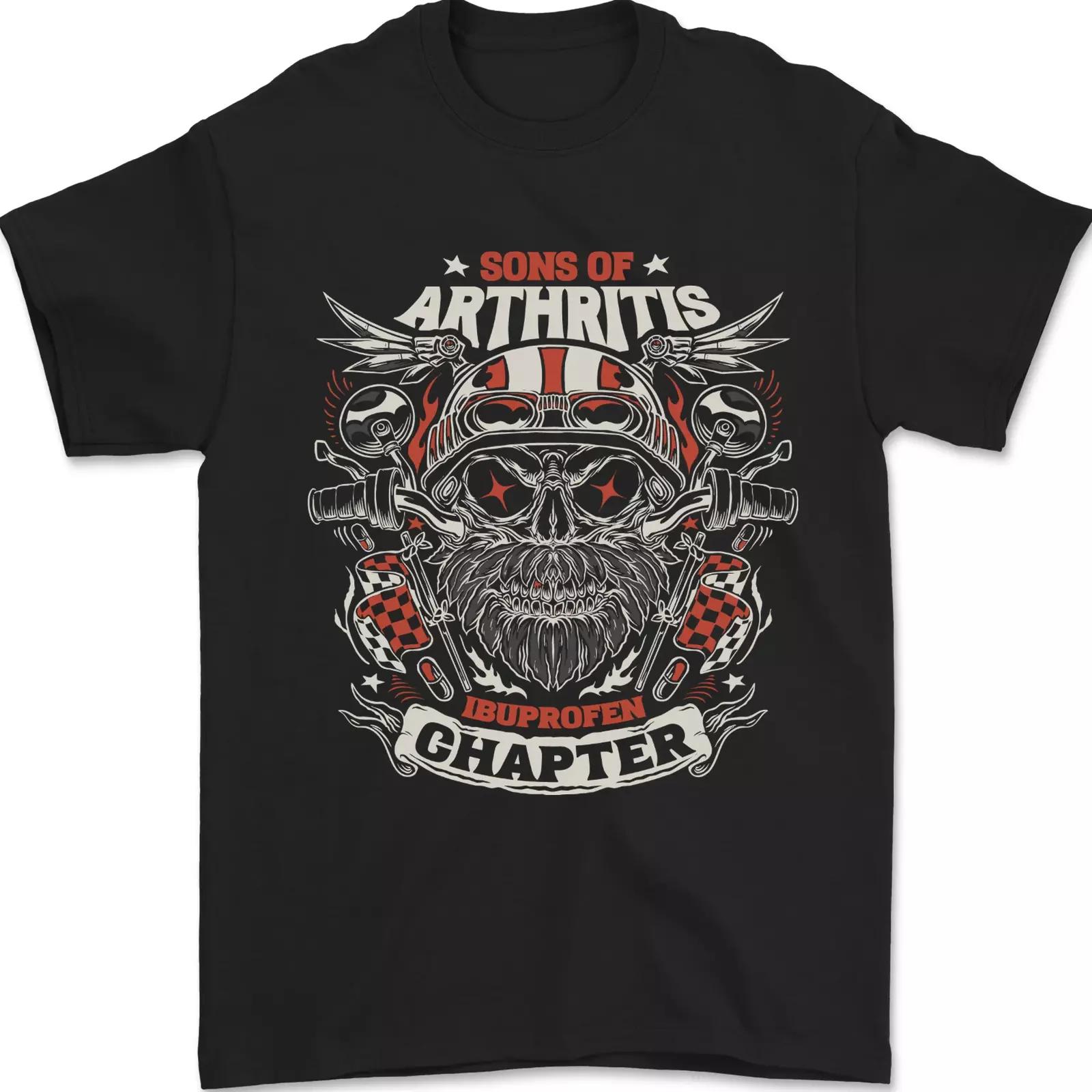 

Sons Of Arthritis Funny Biker Motorcycle Mens T Shirt XXXXL