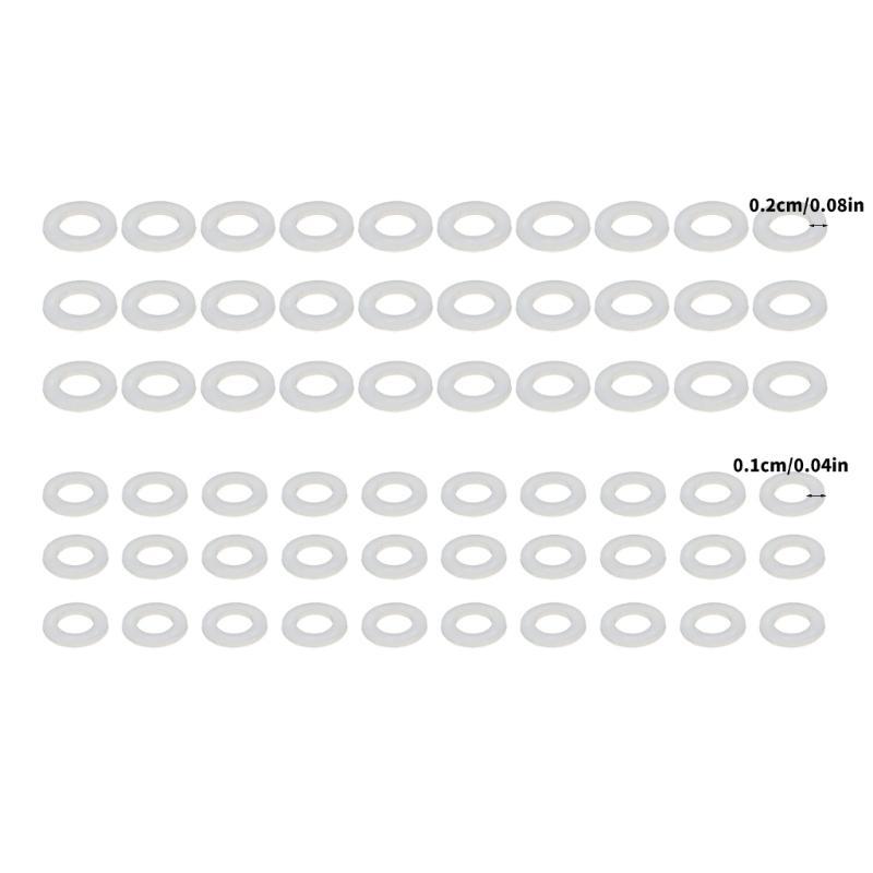 Pack Of 60 Nylon Washers Furniture Assembly Parts White Sturdy Spacers For DIY Projects And Professional Repairs