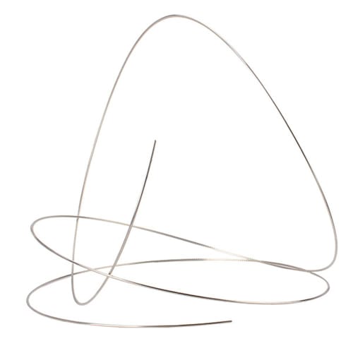 Yibuy Fret Wire for Electric Guitar, Cupronickel, 2.4mm Wide, Chrome Color