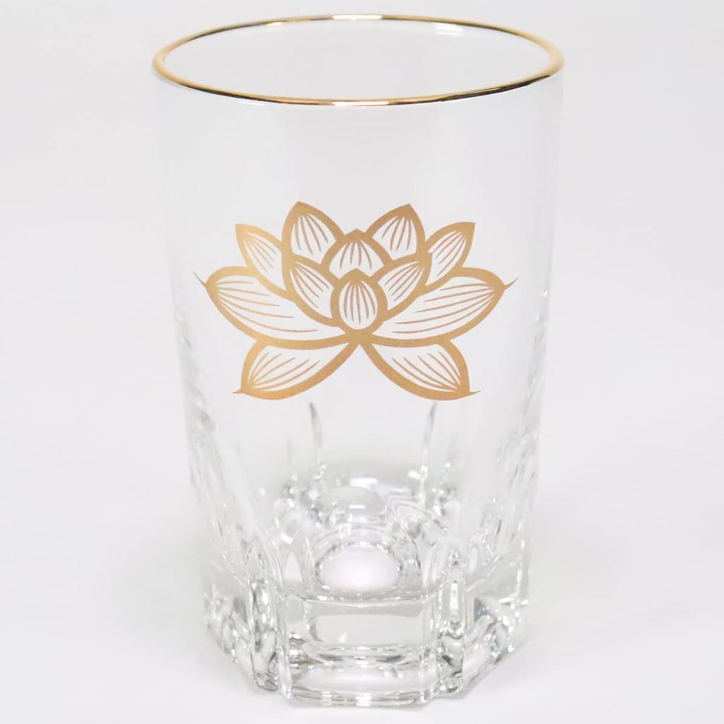 Kinren Glasbecher (Groß) [5.6 x 9cm] für buddhistische Altäre, Shinto-Altäre, Gedenkgottesdienste, Gräber, buddhistische Altäre, Obon und Tagundnachtgleichen