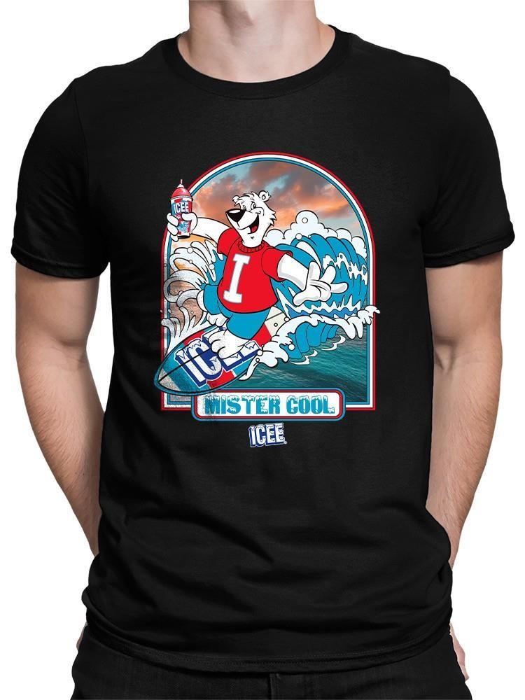 Officially Licensed ICEE Surfing Wave Vibes Cool Design Mens T-shirt S
