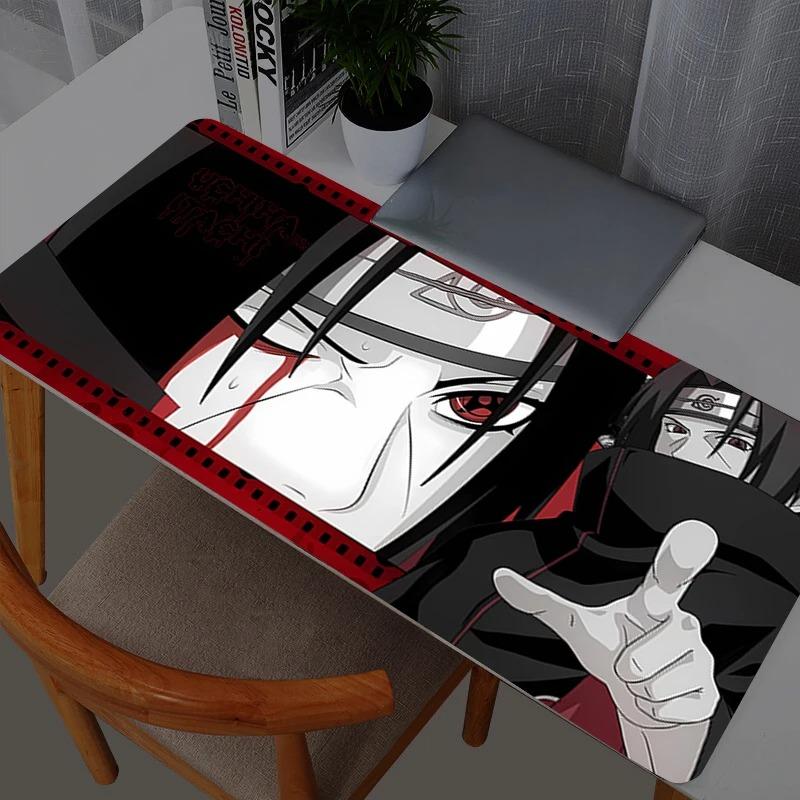 Naruto Itachi Uchiha Mauspads Computer Laptop Anime Tastatur Mauspads Große Mauspads Tastaturen Gamer Dekoration Schreibtischunterlage
