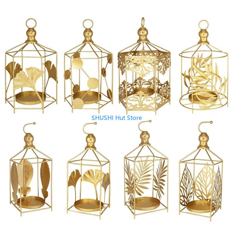 Modern Holder Nordic Light Luxury Metal Candlelight Dinner Wedding Candlesticks Table Decoration 8 Types D57B