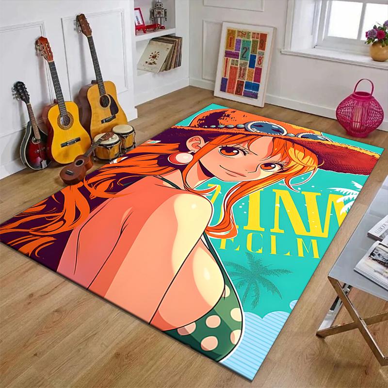 N-Nami2Printed Area Rug Carpet for Bedroom Living Room Home Decor Rugs Mat Non Slip Mat Rug for Bedside