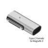 Type-C Female to Magnetic USB PD Fast Charging Adapter Connector Female to Magsafe 3 2 1 for Macbook Air/Pro Charging Adapter