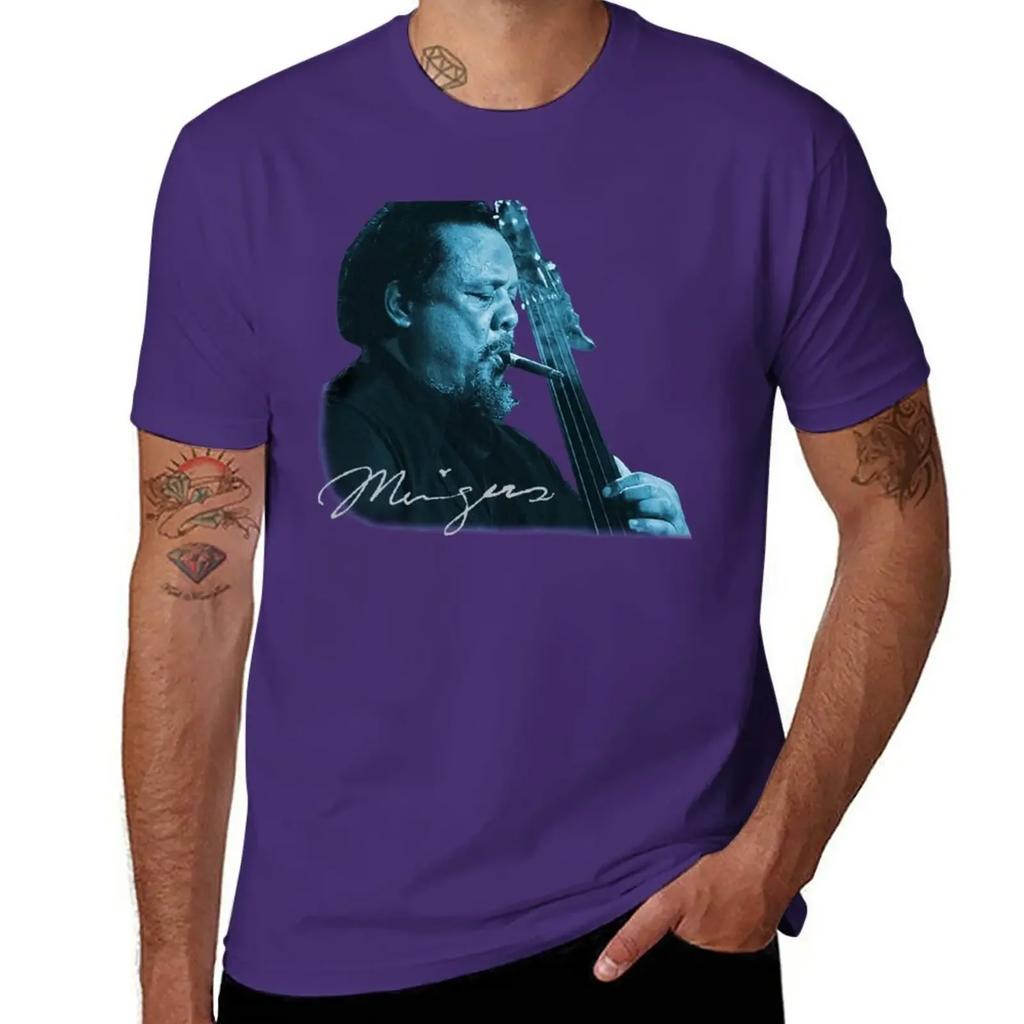 T-Shirt Charles Mingus abbigliamento vintage stampa animale per ragazzi ragazzi stampa animale abbigliamento da uomo