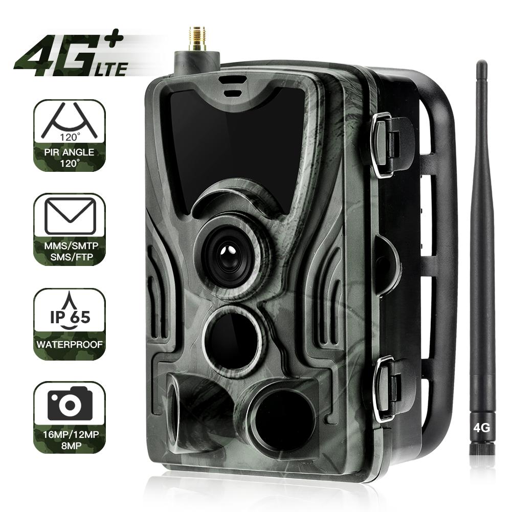 

4g Hunting Trail Camera Smtp Mms Sms 20mp 1080p Бездротові стільникові камери дикої природи Hc801lte 0.3s Ip65 Камера спостереження EU Version