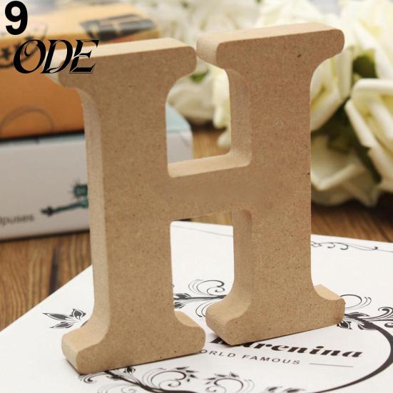 Freistehende A-Z Holz Holzbuchstaben Alphabet Hängende Hochzeit Heim Party Deko