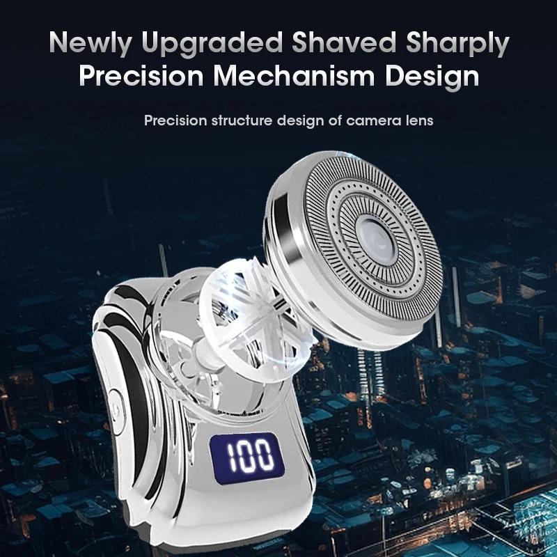 Portable USB Charging Shaver for Men Mini Pocket Razor Waterproof Dry Wet Beard Shave Travel Onboard Car Shaver
