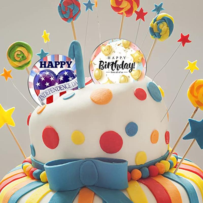 30Pcs Multi Purpose Clear Acrylic Board Blank Round Panel Shatterproof for Wedding Party Signs Display Project