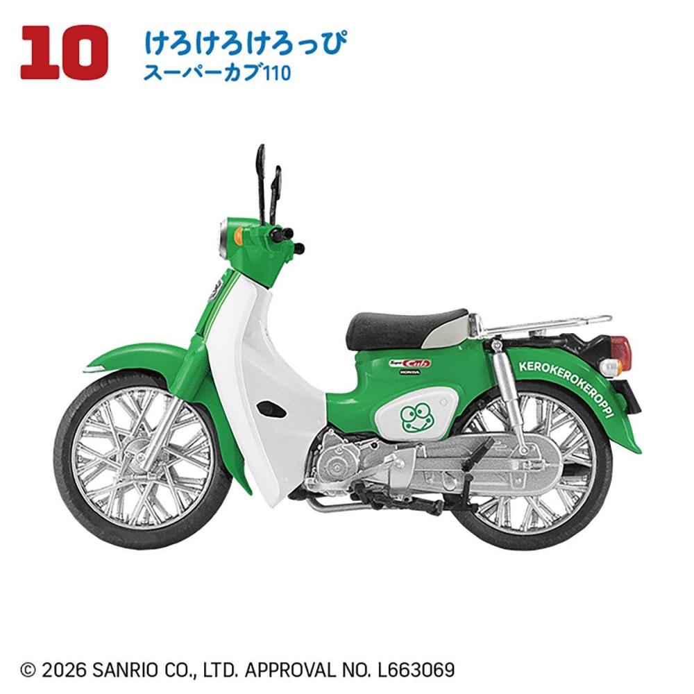 Sanrio 1 24 Sanrio Characters Honda Super Cub 1box 10pcs