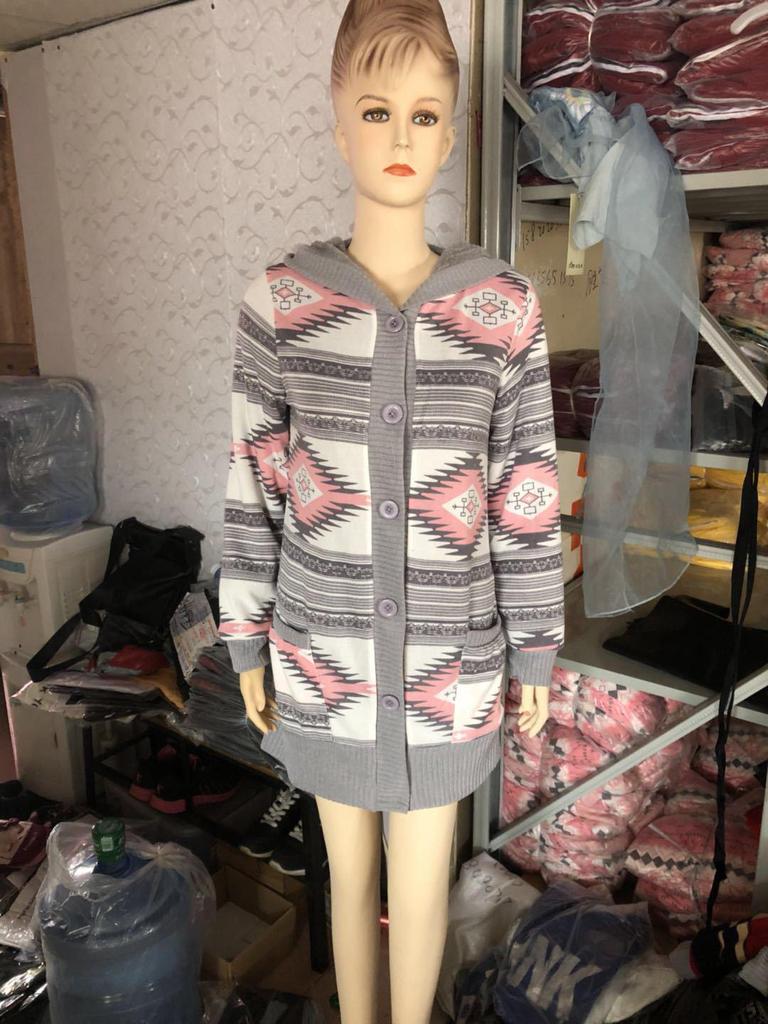 Winter 2021 Hooded Plus Velvet Thick Knit Cardigan Sweater