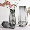 Elegant Glass Vase for Large Floral Arrangements - Clear, High-End Hydroponic Design for Lucky Bamboo & Living Room Decor