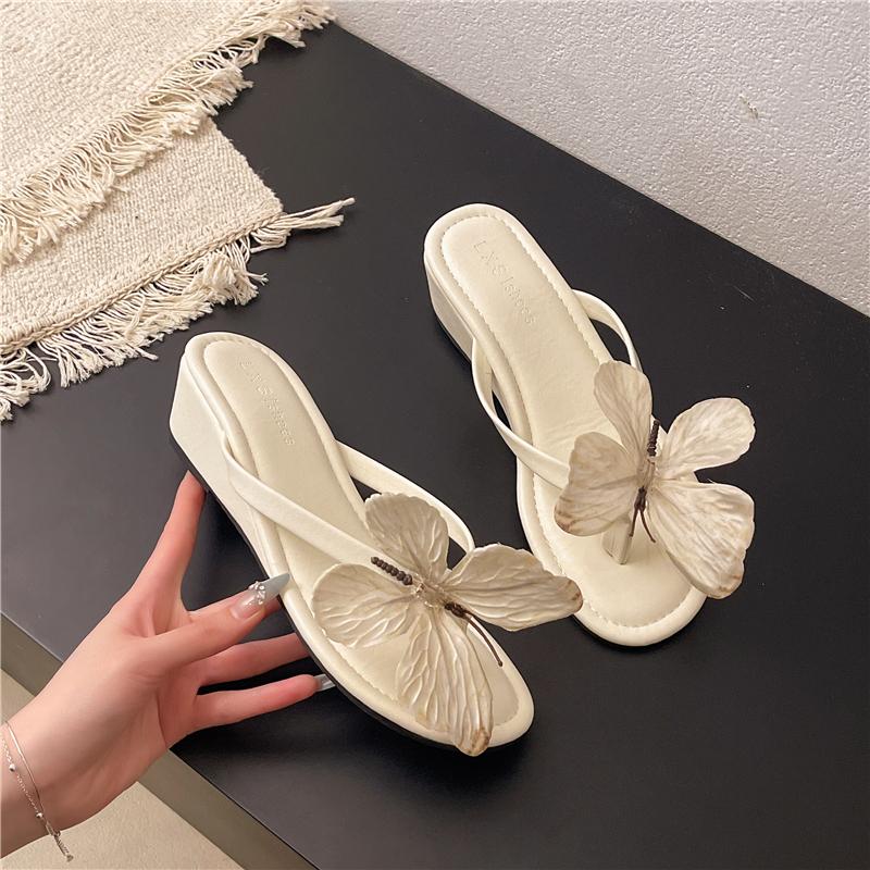 Fashion 2025 New Ladies Shoes Pinch Toe Women's Slippers Fashion Outdoor Butterfly-knot Summer Best Seller Comfortable Shoes for Women