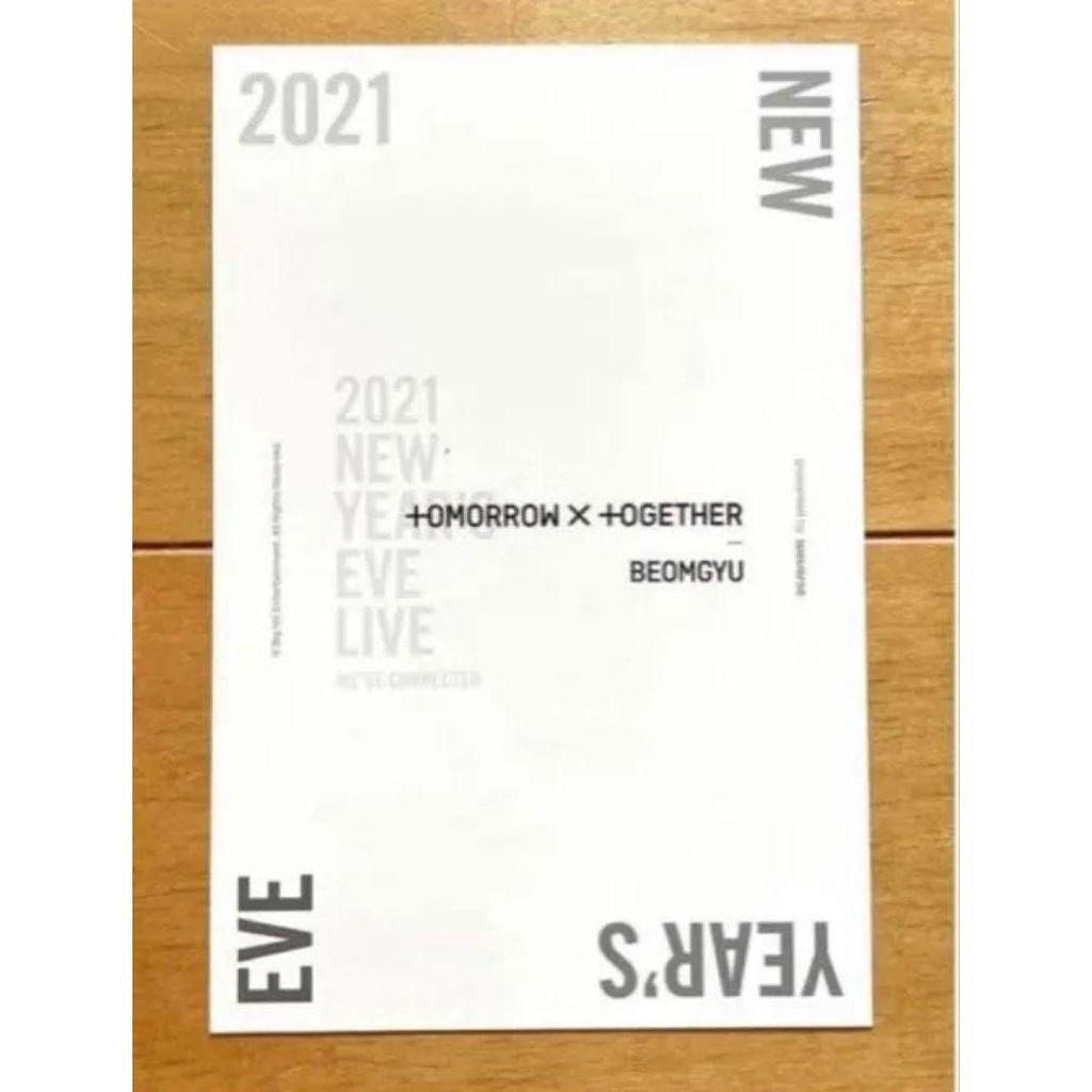 Used TOMORROW X TOGETHER TXT Beomgyu Koukon Postcard