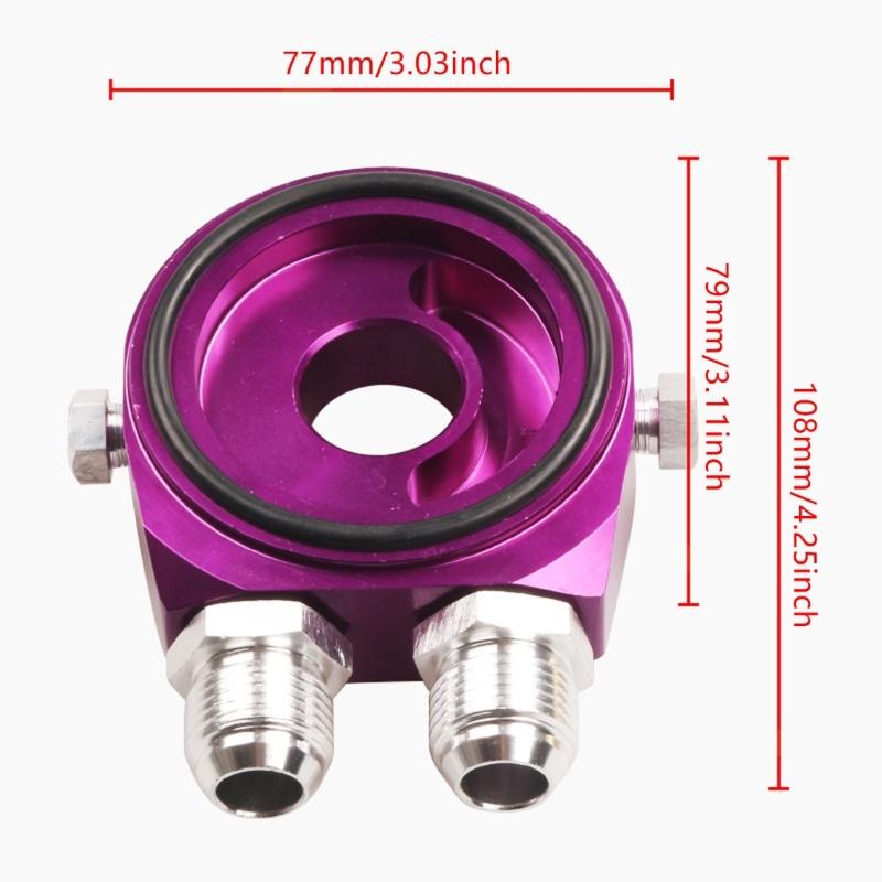 Upgrades Split Design Oil Pressure Gauges Adapters FittingHeavy Duty Aluminum Hydraulic Adapters for Oil Gauges Installation