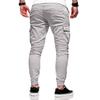Herren Dicke Cargohose Kordelzug Taille Warme Jogginghose Herbst Winter Freizeit Hose mit Mehreren Taschen für Reise Arbeit Alltagskleidung