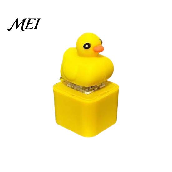 Tragbares Schlüsselanhänger-Spielzeug 1/2 Stück Möwen-Mine-Knopf-Schlüsselanhänger, Wiederaufladbarer Fidget-Clicker mit echtem taschengroßem Stress-Geräusch und LED-Licht, Mini