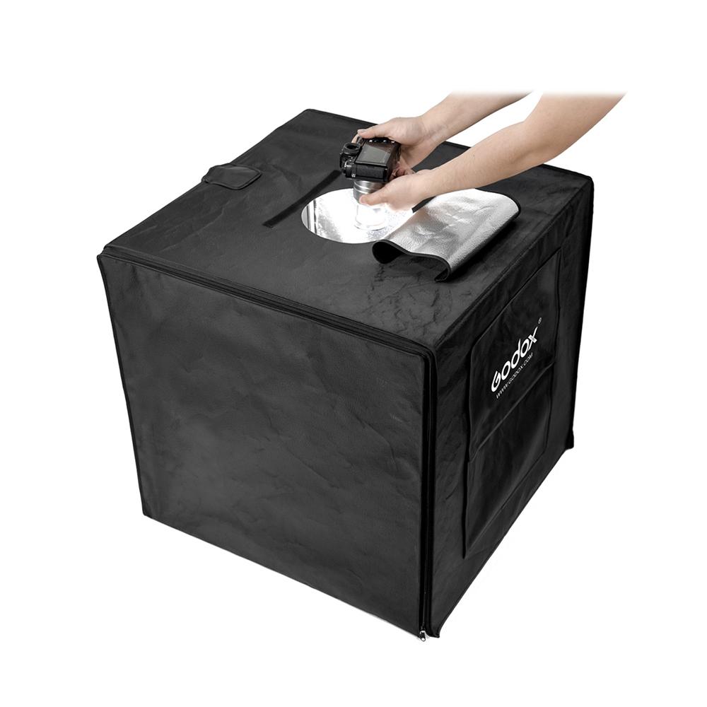 Godox LST60 60*60*60cm LED Mini Fotostudio Shooting Zelt Softbox mit 3 Stück LED Lichtplatten