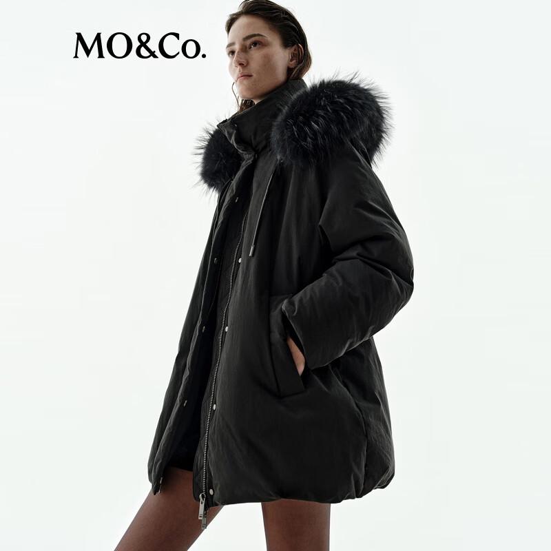 MO&Co. Detachable Hood Goose Down Jacket