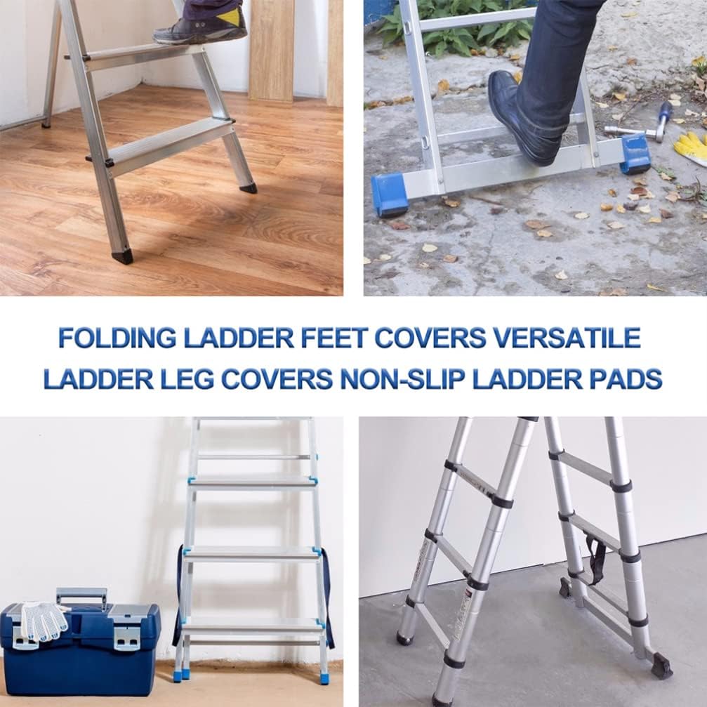 Folding Ladder Leg Covers Multi-purpose Ladder Feet Covers Stair Edge Protector Non-skid Pads