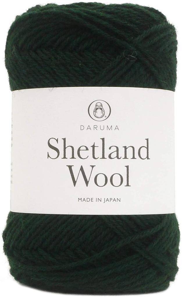 DARUMA Shetland Wool Yarn Medium Thick Green 50g 136m 5 Balls Set Col.12 Approx. 01-6380